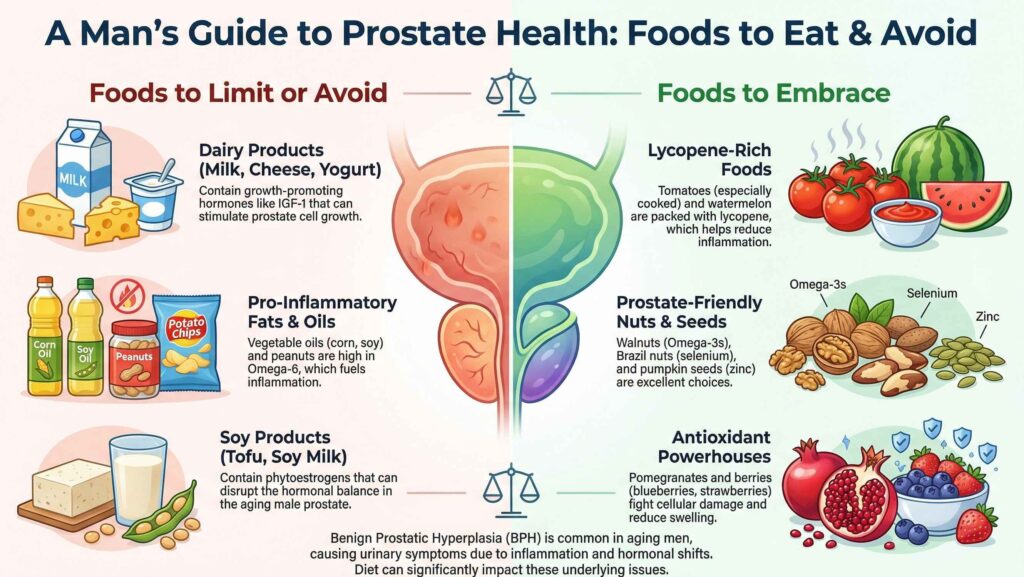 Prostate health info graphic